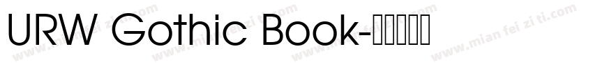URW Gothic Book字体转换
